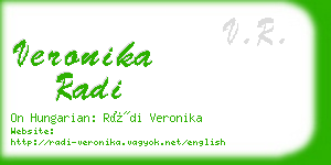 veronika radi business card